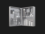 Vanitibox Men's Bathroom Mirror Cabinet - Mirror Finish