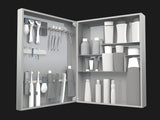 Vanitibox Men's Bathroom Mirror Cabinet - Mirror Finish
