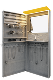 Vanitibox Jewelry Armoire with Diffused LED Bar - Brushed Finish