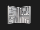 Vanitibox Women's Bathroom Mirror Cabinet - Mirror Finish