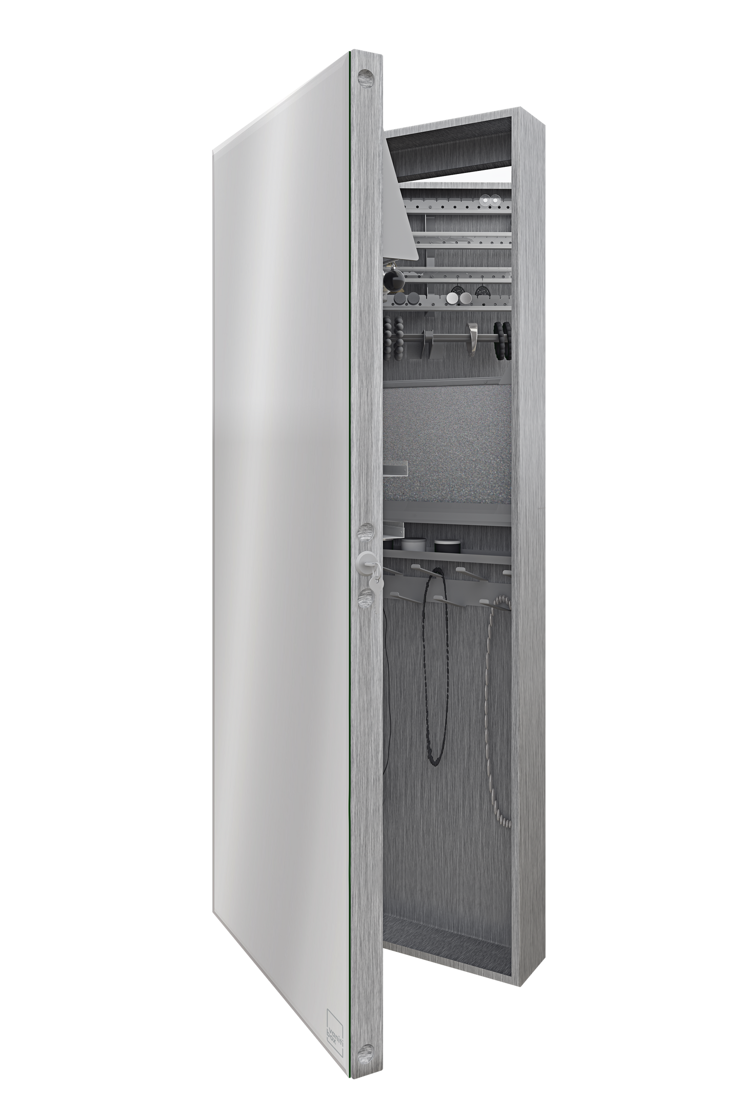 Vanitibox Jewelry Armoire - Brushed Finish