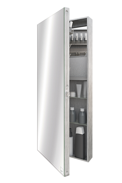 Vanitibox Makeup Armoire - Brushed Finish