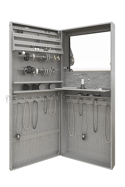 Vanitibox Jewelry Armoire - Brushed Finish