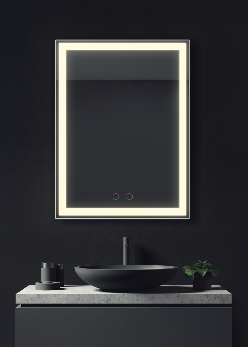 Vanitibox LED Mirror for home and bathroom with auto off