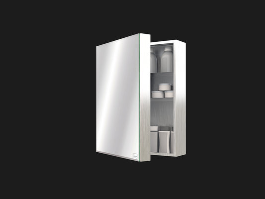 Vanitibox Women's Bathroom Mirror Cabinet - Brushed Finish