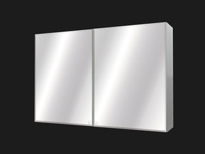 Vanitibox Duo door Bathroom Mirror Cabinet - Mirror Finish
